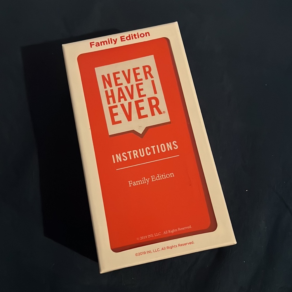 Never Have I Ever Card Game